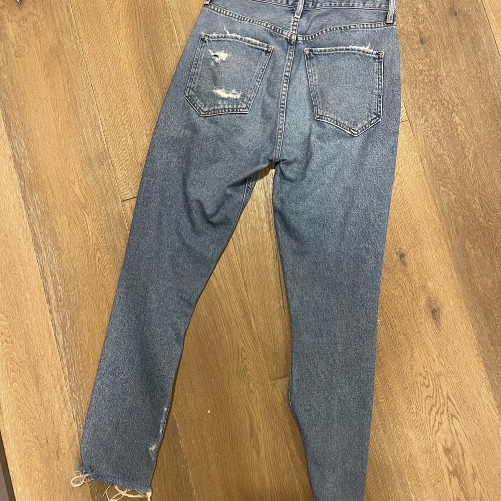 Agolde denim ripped Jamie size 24